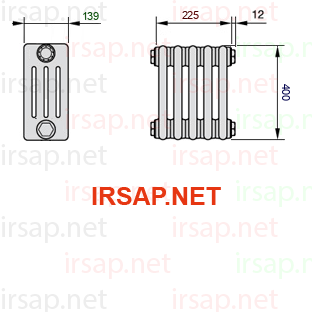 Радиатор IRSAP Tesi 40400/5 T23 CL 01